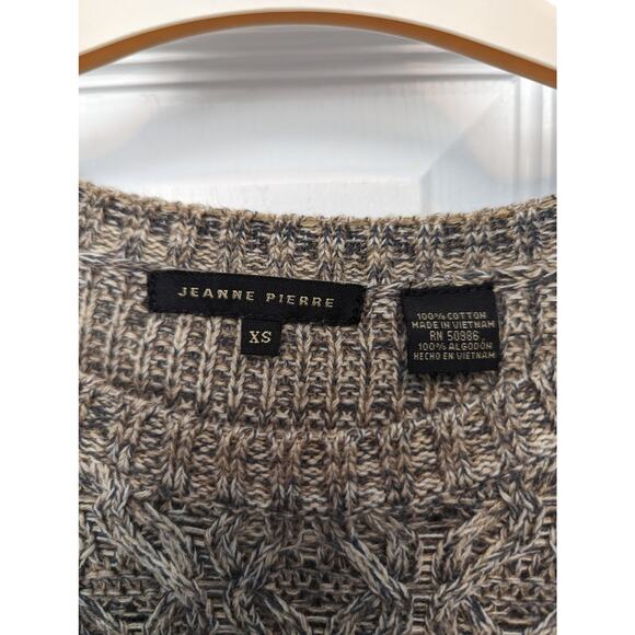 Jeanne Pierre Womens Sweater Size XS Cable Knit Cotton Transitional Fall Cozy - Picture 4 of 10